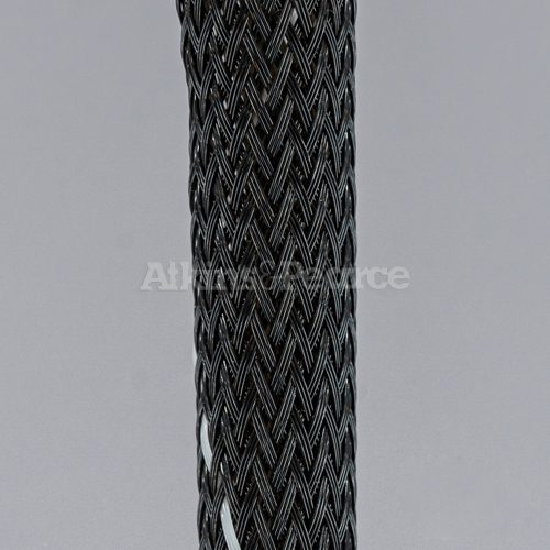 Atkins and Pearce's Monoflex® PET HT Zoomed In Braid in Black with White Tracer